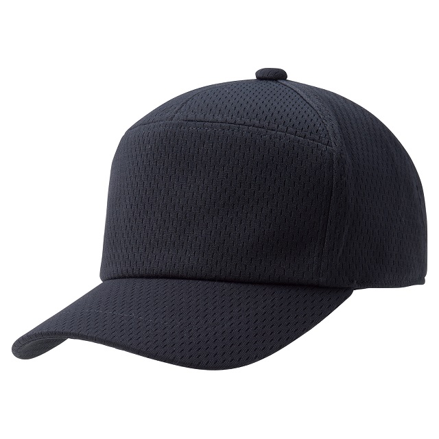 ブラック｜ワイドメッシュジェットキャップ